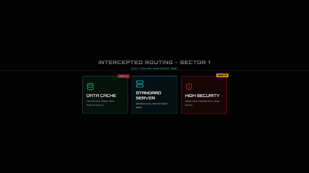 Neural Match server selection — Data Cache, Standard Server, High Security